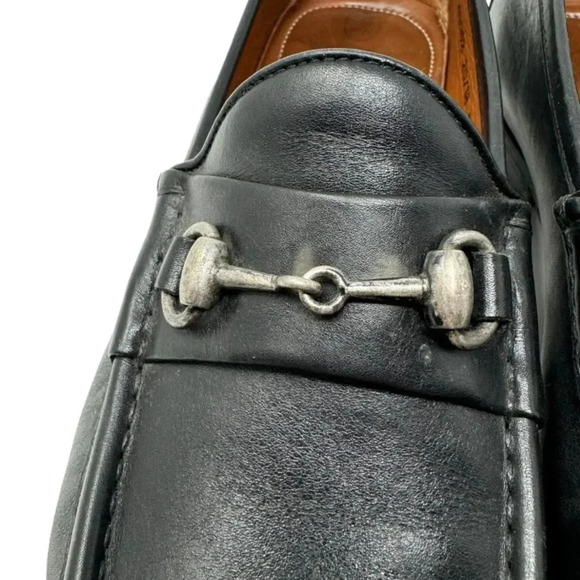 Allen Edmonds Verona II Italy Black Horse-Bit Loafer - Picture 3 of 15